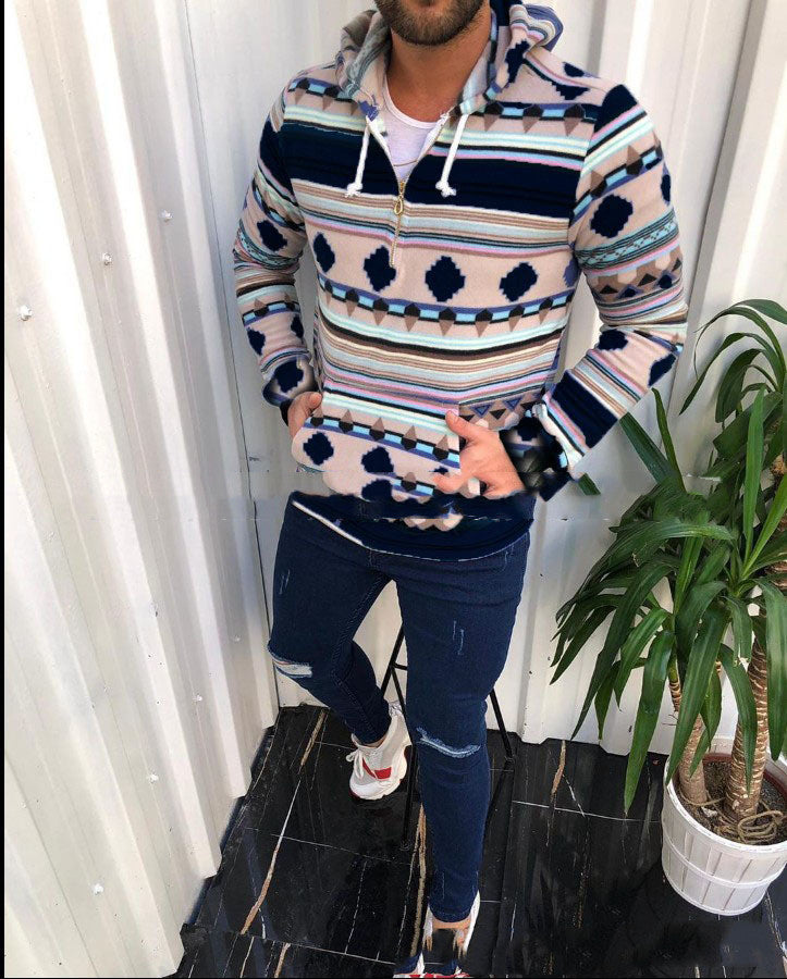 Hot-Selling Hot-Selling Printed Hooded Sweater Men