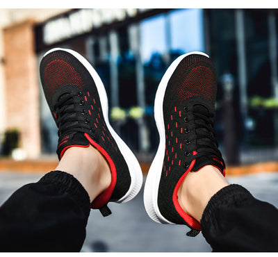 Sports Flying Woven Cold Sticky Ultralight Casual Running Shoes