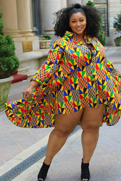 Large Size Fashion Sexy African Dress for Ladies