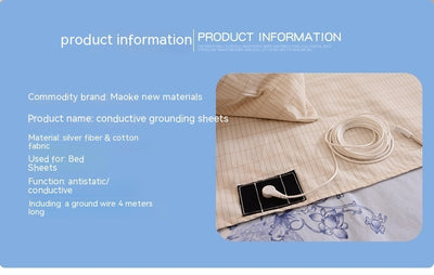 Conductive 10 Silver Fiber Grounding Bed Sheet