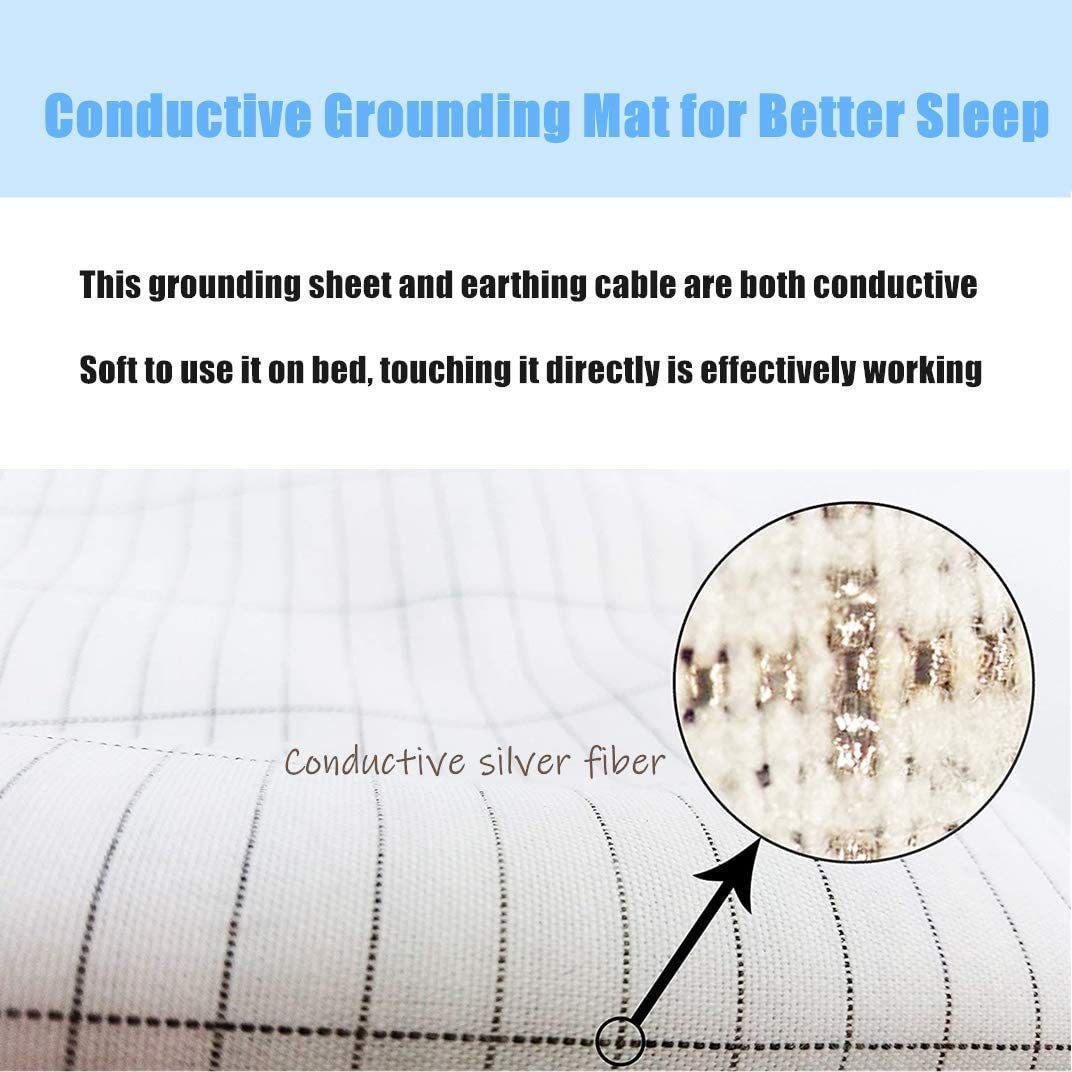 Grounding Silver Cotton Bed Sheet Grounding Mat Anti-static Bed Sheet