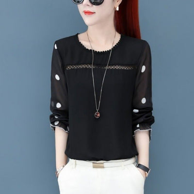 Women's Shirts Chiffon Bottoming Shirts